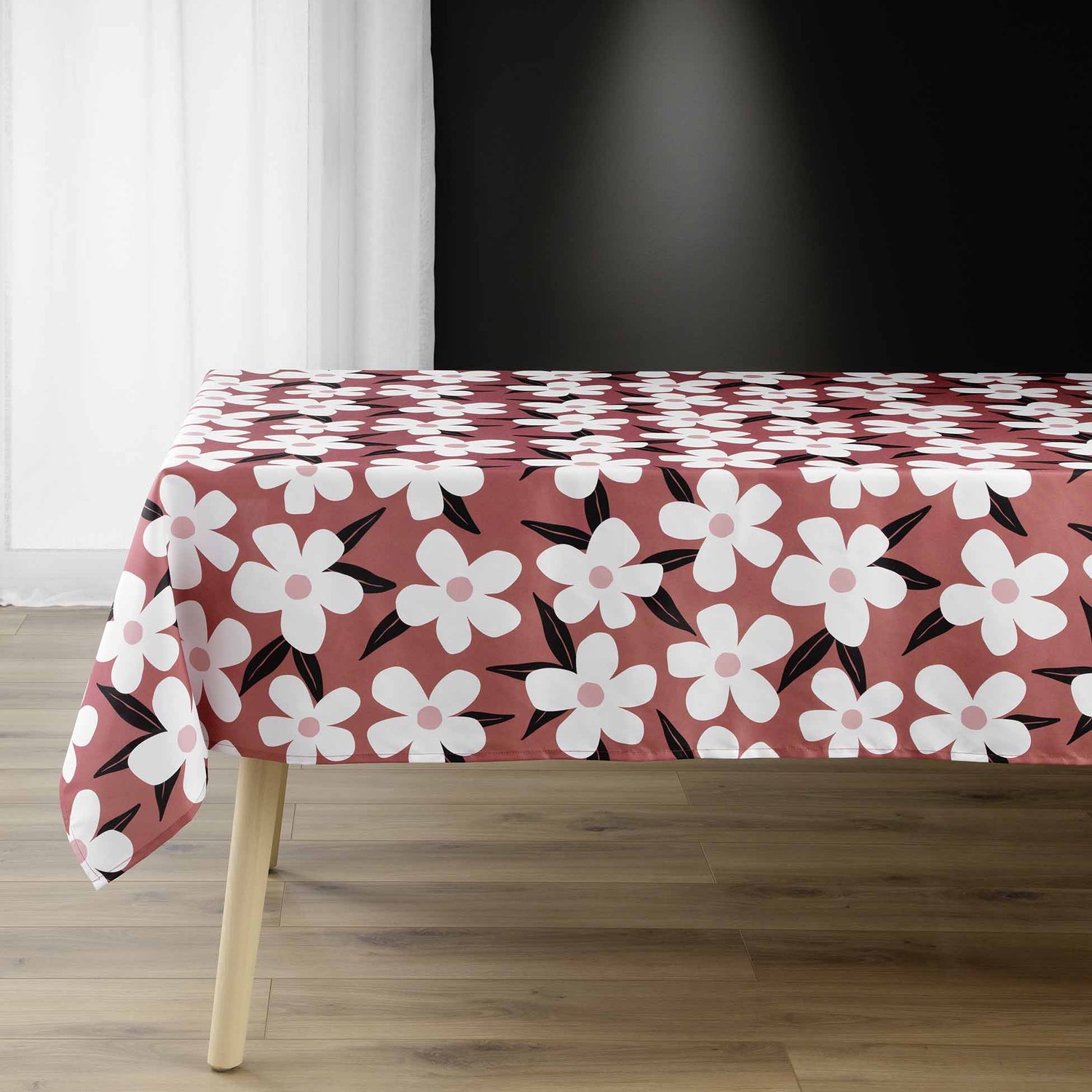 Douceur d'intérieur - Tafelkleed van polyester met print DARCY, 140 x 240 cm