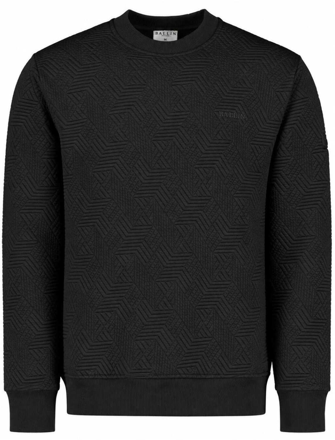 Ballin Trui Capitone Crewneck 2691 Black Mannen Maat - 3XL