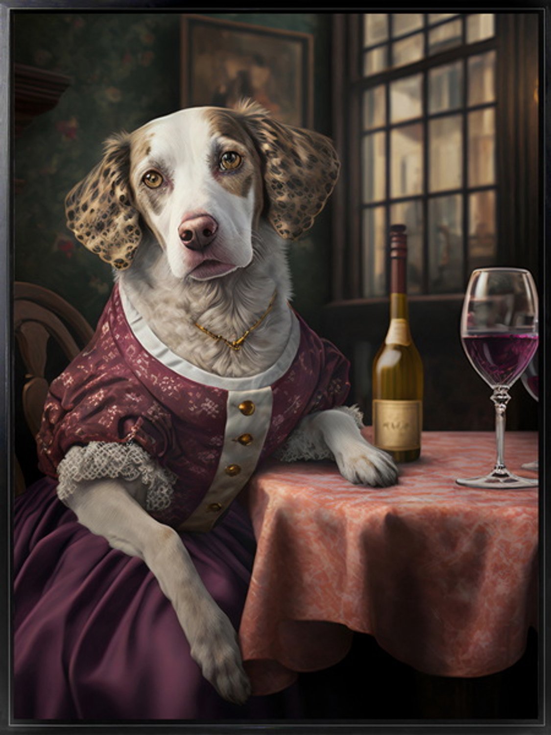Poster in frame fancy dog 45x60cm