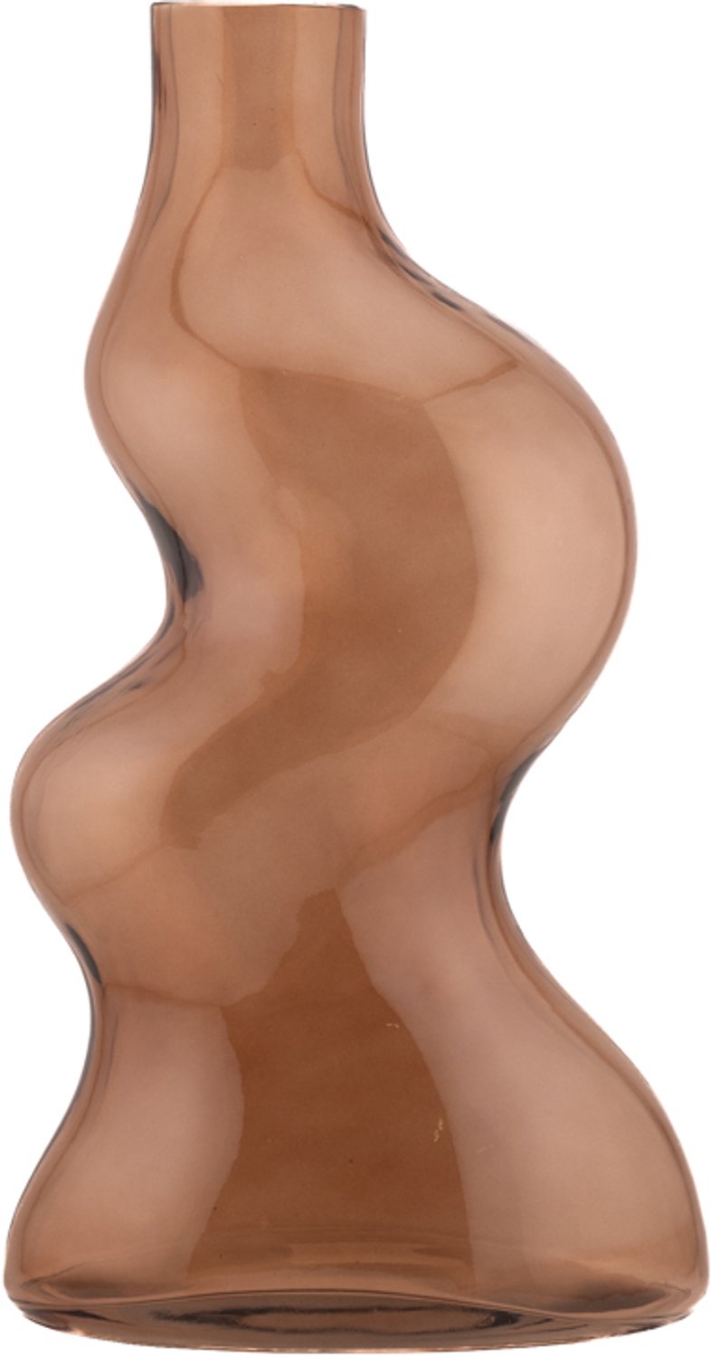 Glazen organische vaas sandstone L