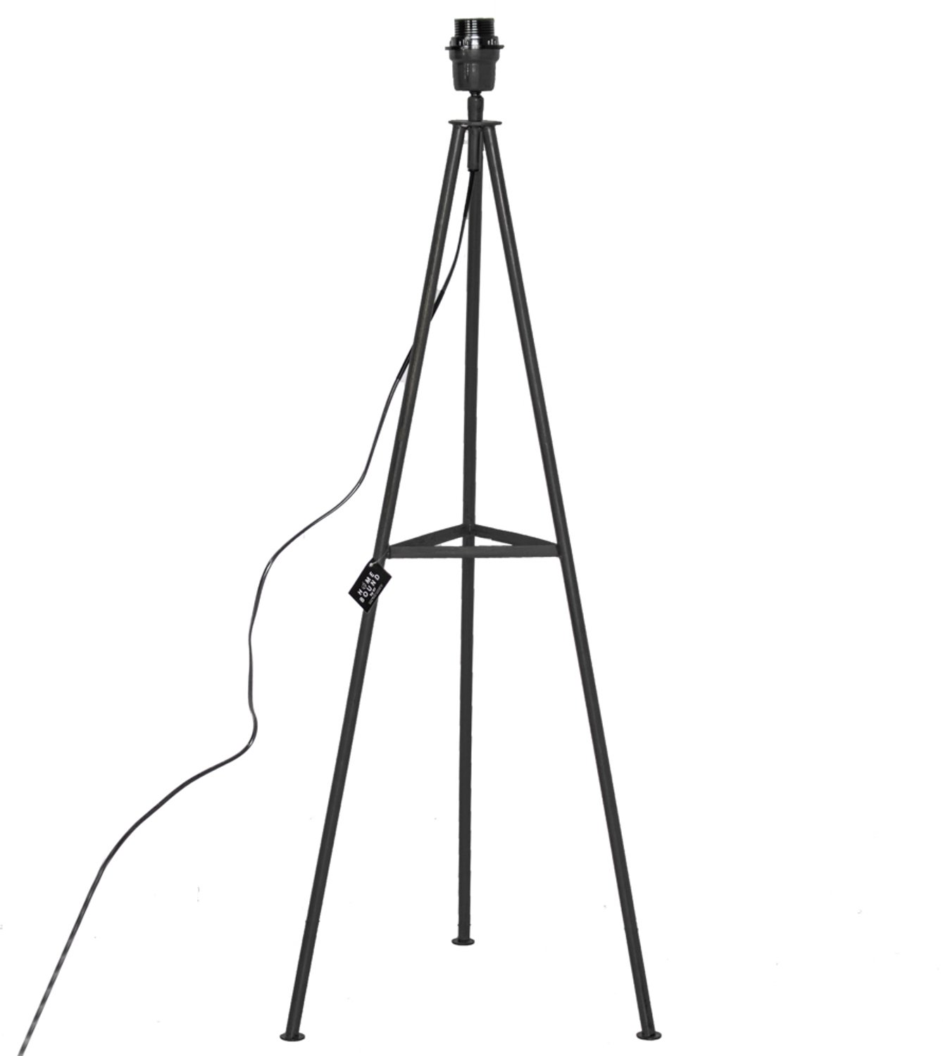Vloerlamp metaal zwart