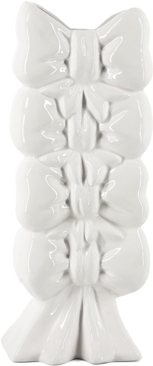 Aardewerk vaas Bows beige