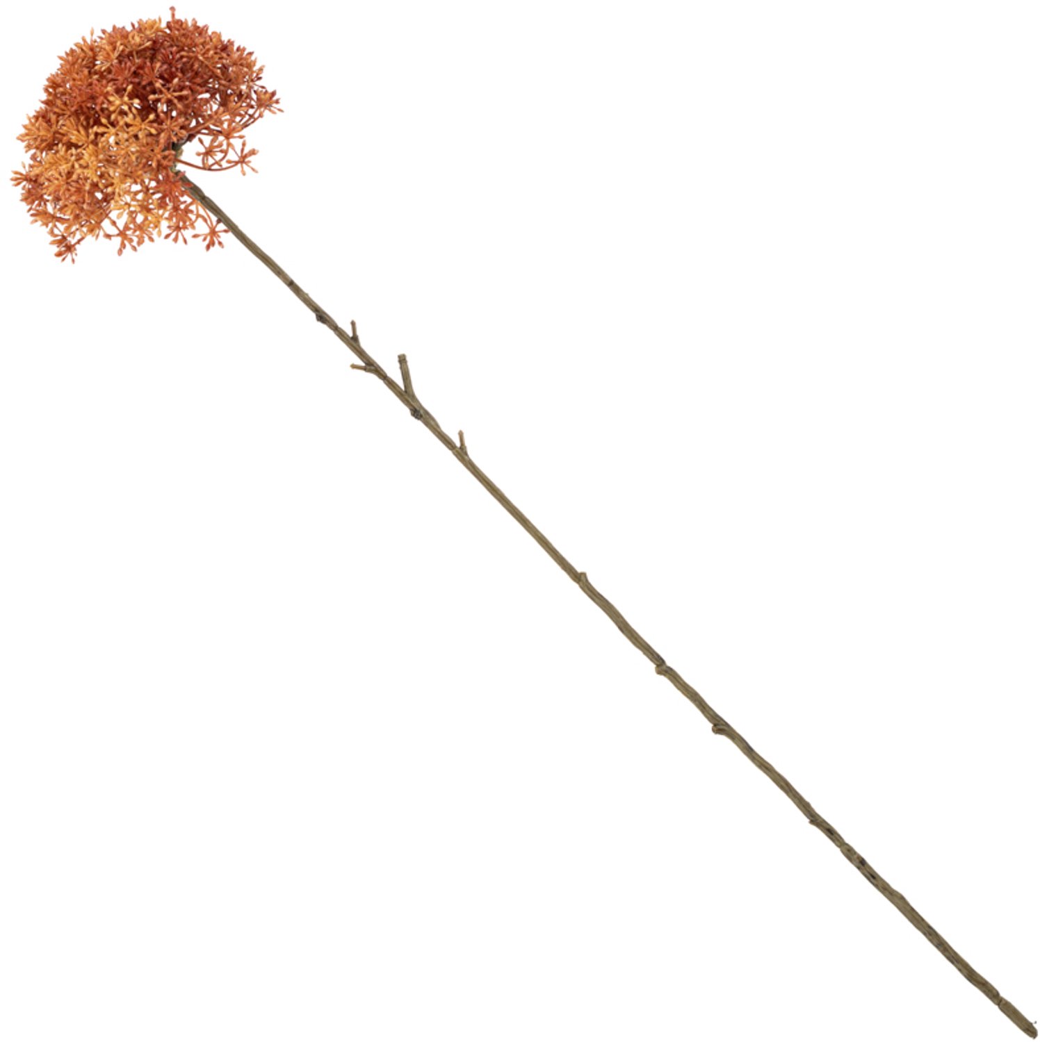 Kunstbol Trachelium 65cm oranje
