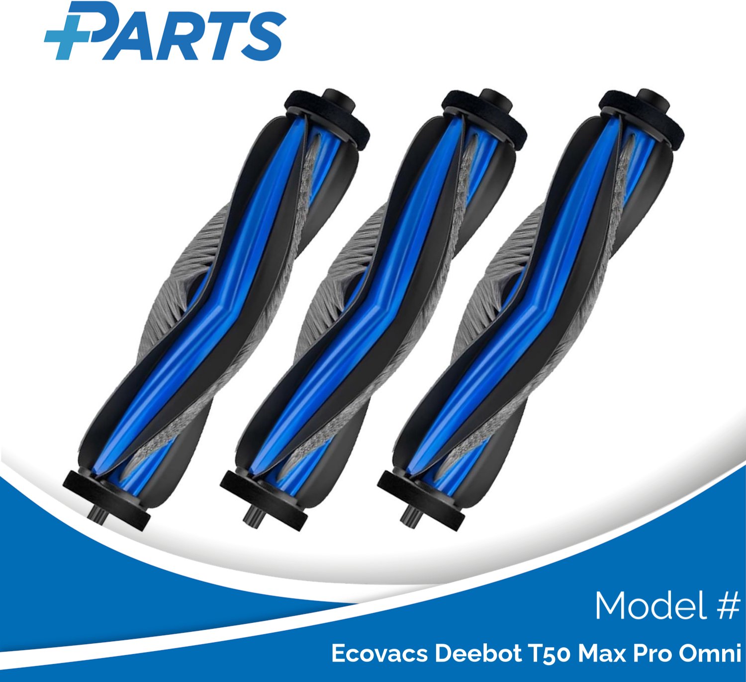 Plus.Parts Ecovacs Deebot T50 Max Pro Omni Borstels (3 Stuks, Plus.Parts® alternatief voor DMB010030) Overig