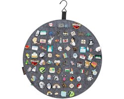 Hangende PACMAXI-broche- en pinnershouder, wandorganizer voor pincollectie, banner voor maximaal 76 pins (pins niet inbegrepen), emaille