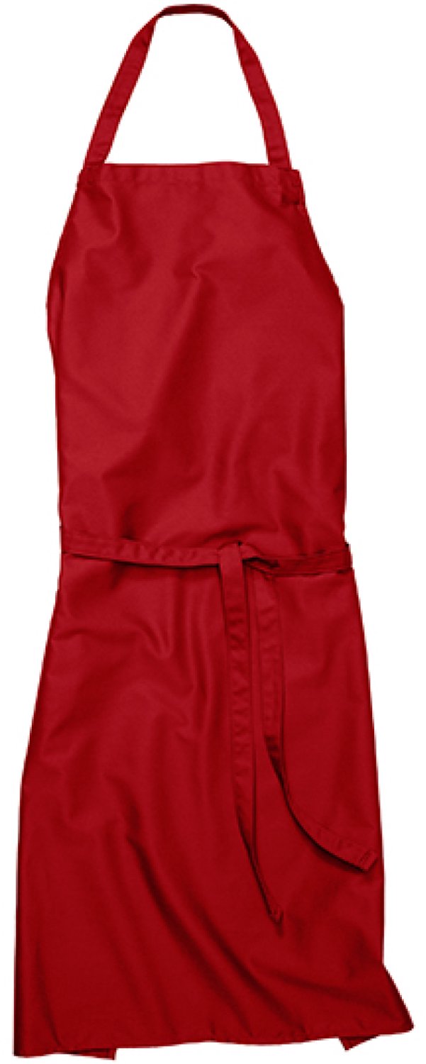 CG Workwear Bib Apron Verona 90 CGW131 - Red - 90 x 75 cm