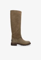 Shabbies Amsterdam - ALYD TUBA Waxed Suede Taupe - Maat 38