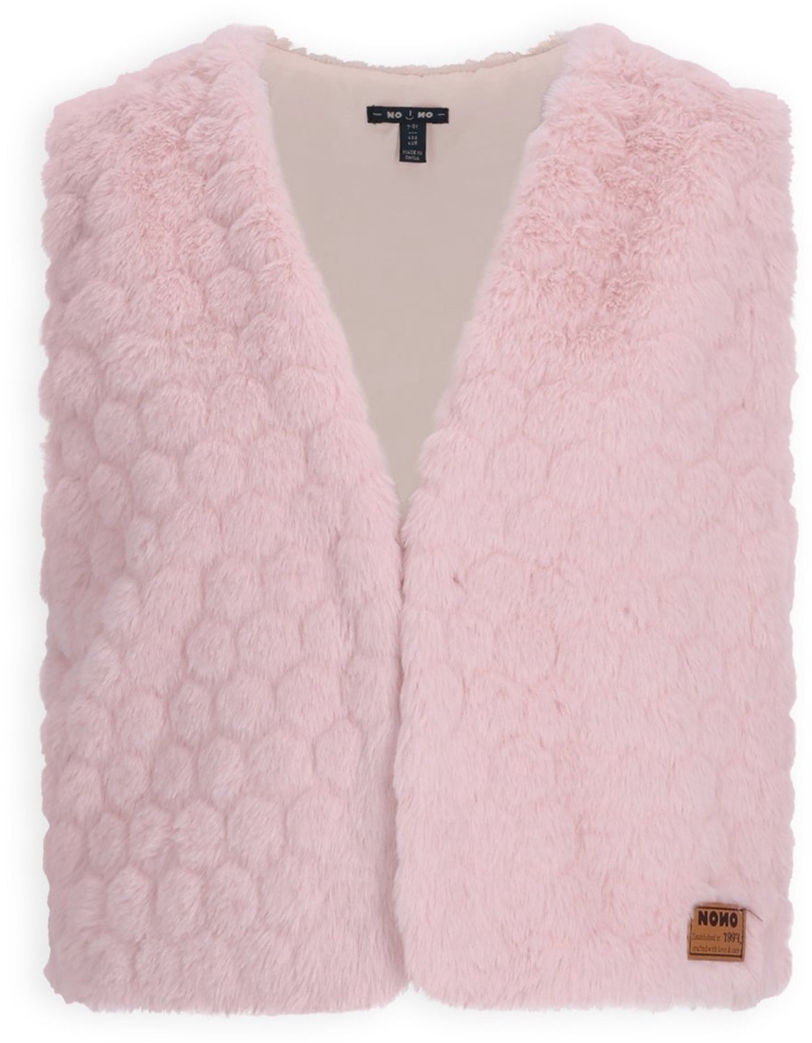NONO - Kath Fur Gilet - Rosa - Maat 122-128