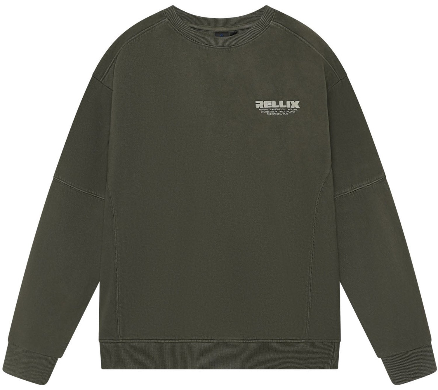 Rellix - Loose Fit Sweat Rellix Brush - 9690 Army Wood - Maat 164