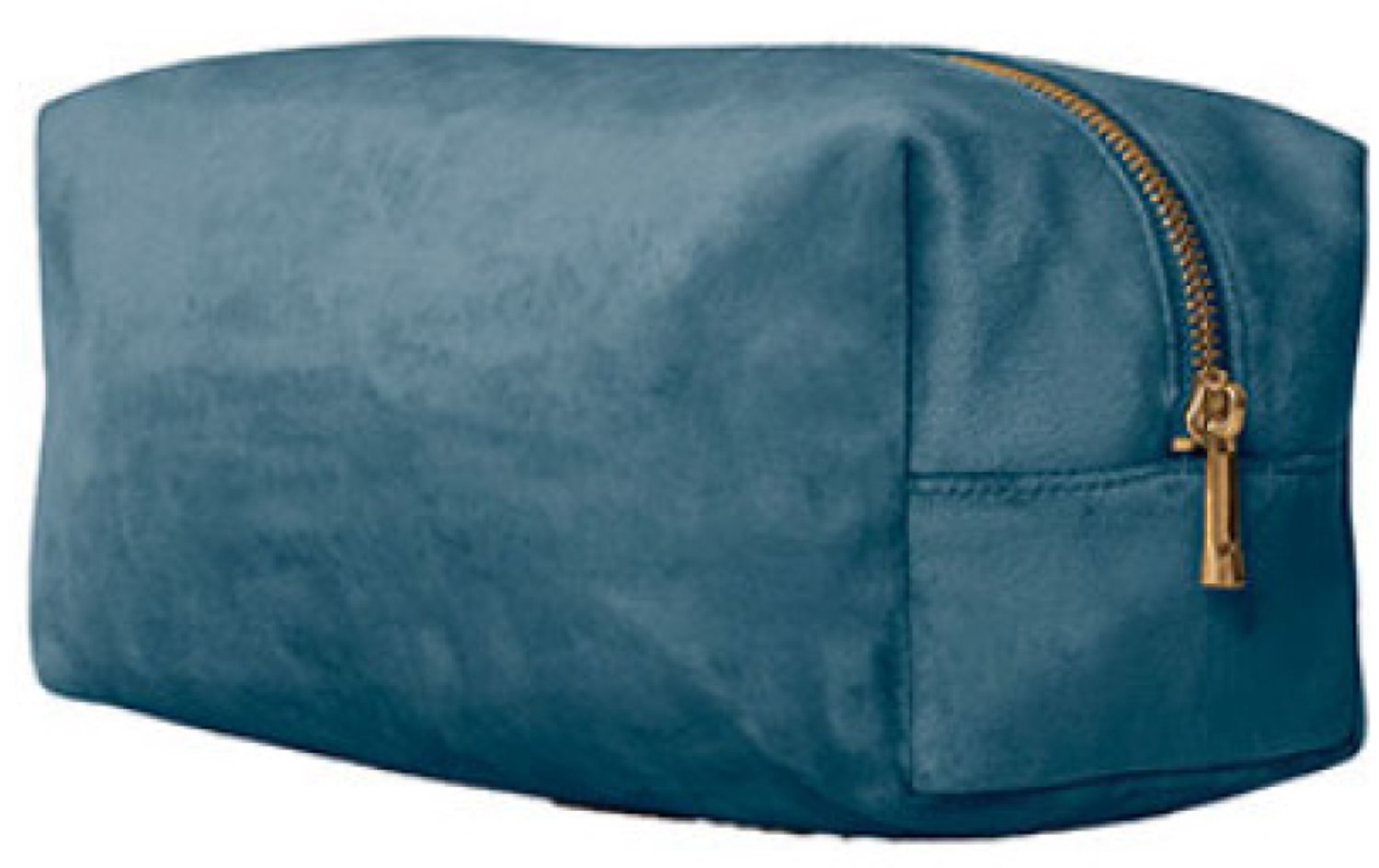 BagBase - Velvet Toiletry/Accessory Case - Blue Topaz - L (28 x 14 x 14 cm)