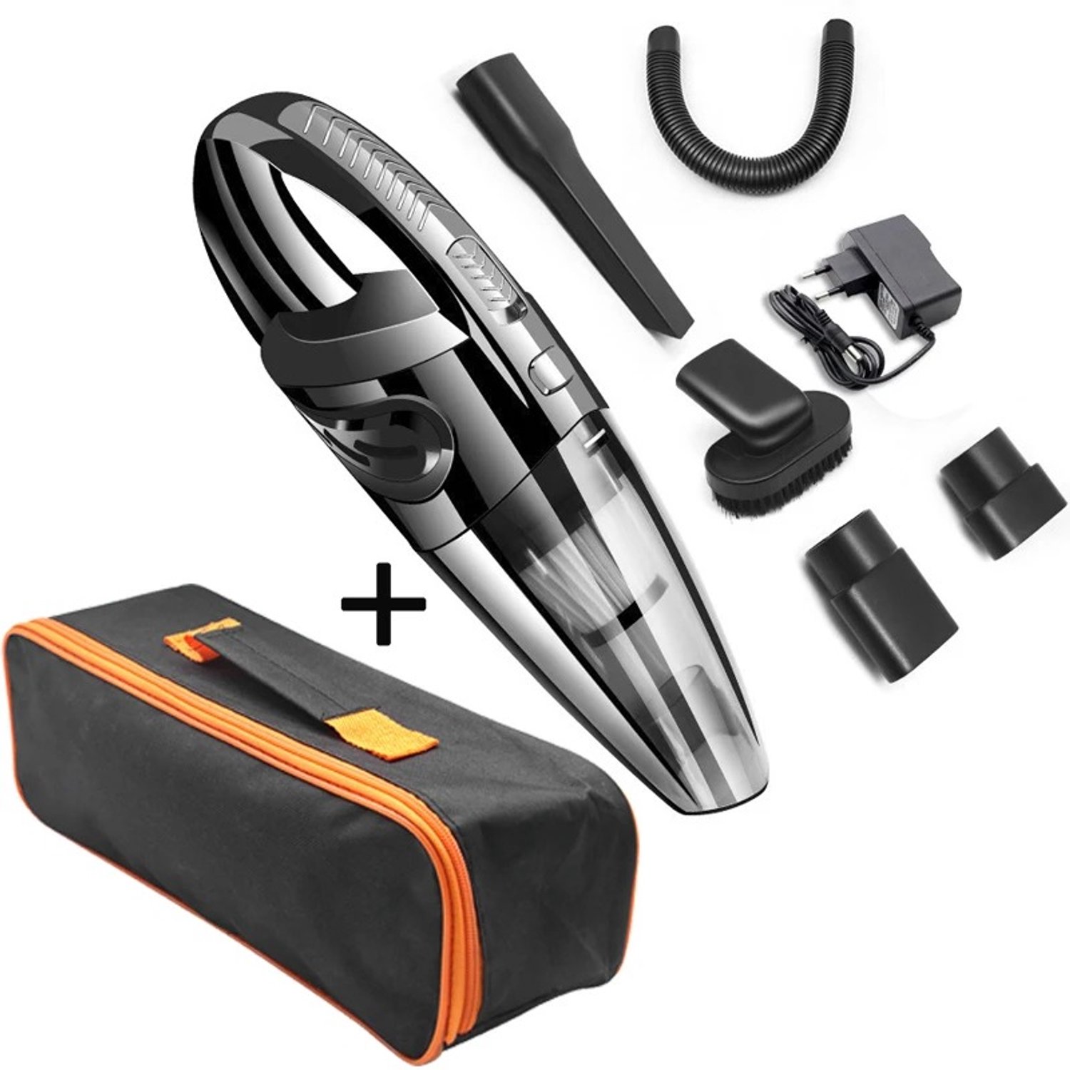 Tremeo Draadloze Kruimeldief Set - Handstofzuiger - Auto Stofzuiger - Snoerloos - 120W - 7000 Pa Zuigkracht - Oplaadbaar