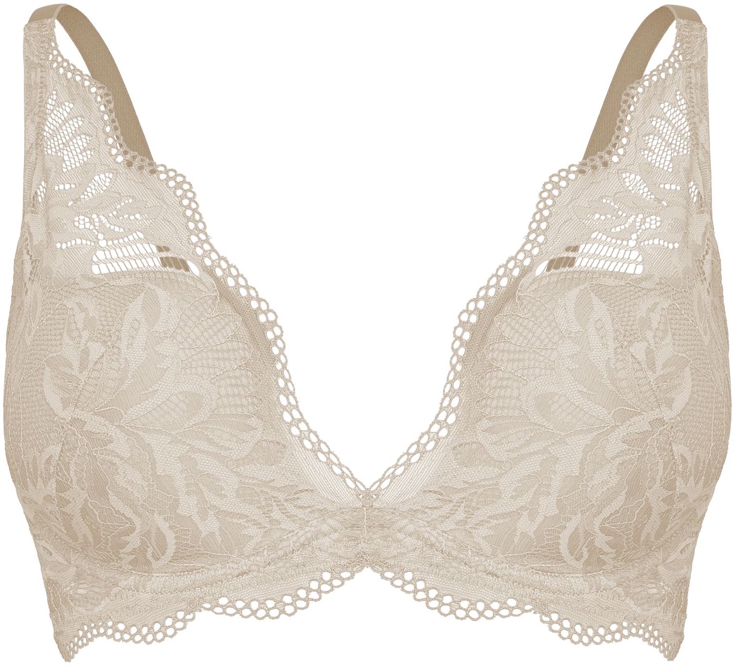 ESOTIQ Vivian - Push-upbeha - Beige - 70C - Bloemenkant
