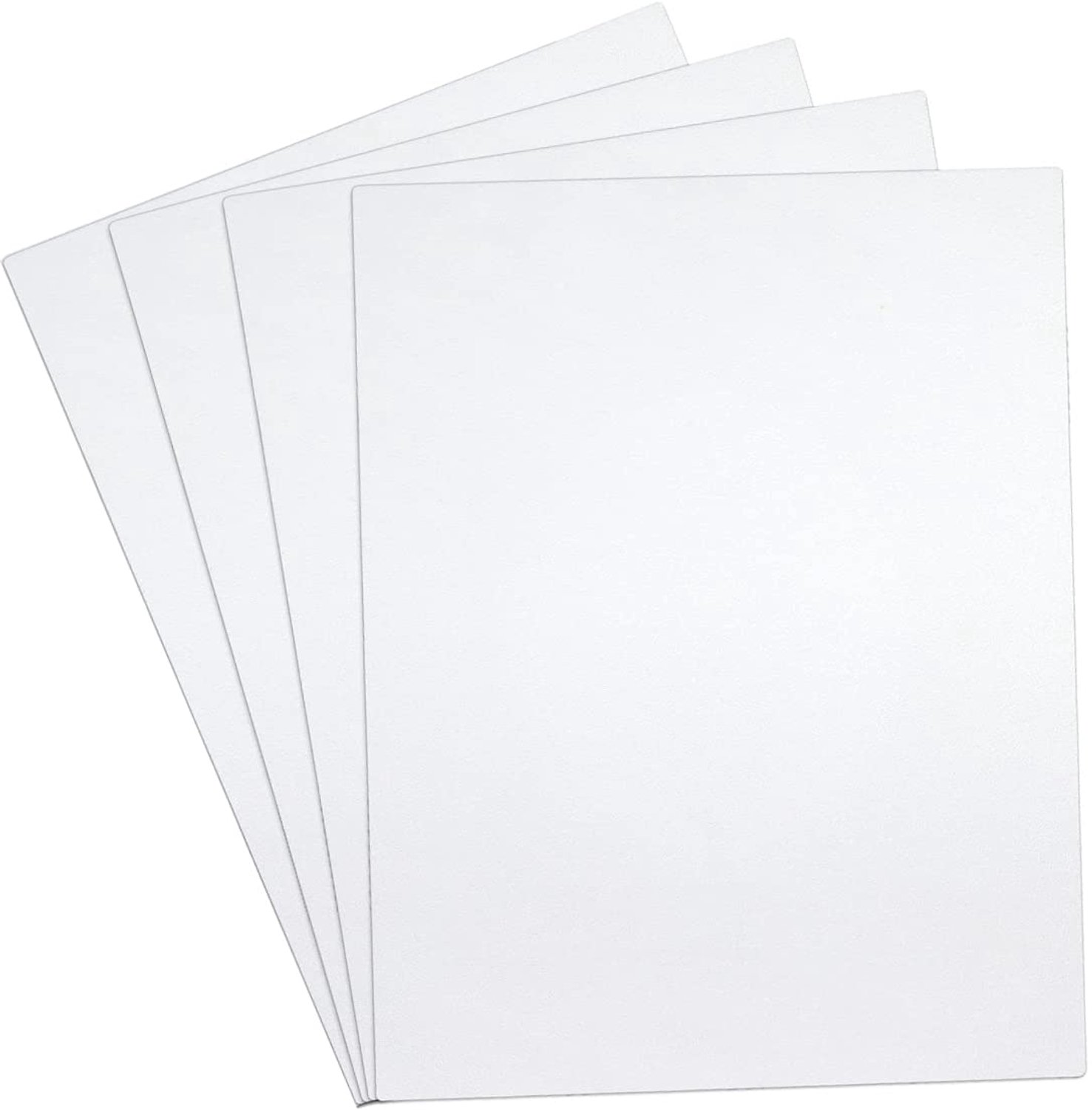 4-delige plastic plaat witte ABS plastic platen 1,5 mm witte plastic platen 40 x 30 cm ABS platen voor handwerk - Luxento