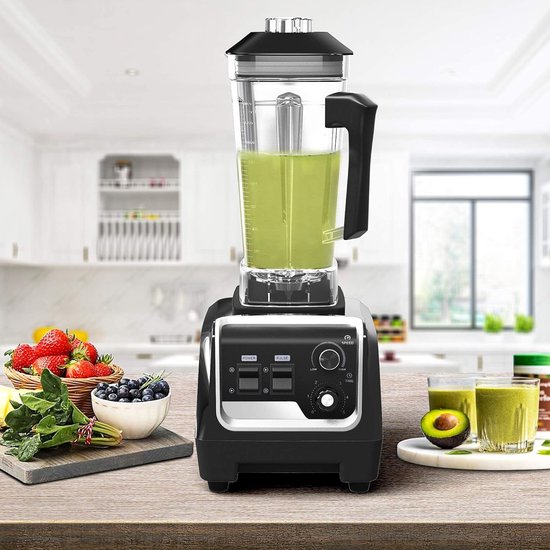 Multifunctionele blender 2 L - 1600 W, 6 messen, kunststof, zwart van Maisentiel — afbeelding 2