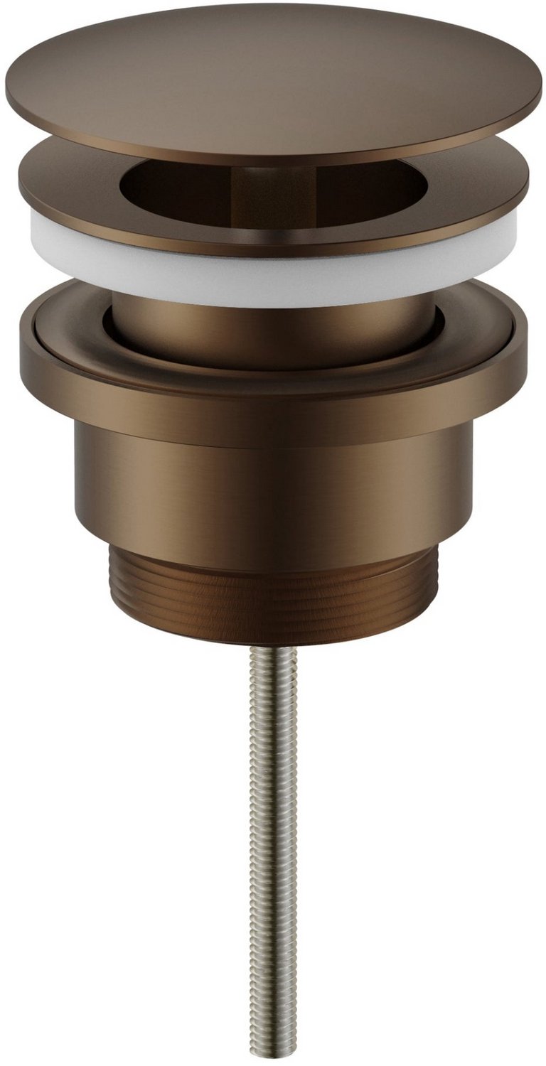 UNIFORMA Afvoerplug altijd open - 66mm - Geborsteld bruin brons