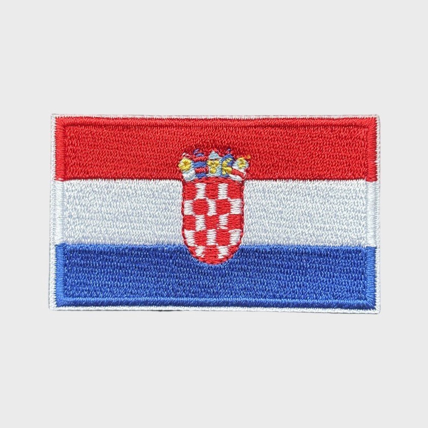 Patchy® – Kroatische vlag (klein) Strijk Embleem Patch 6.5 x 4 cm