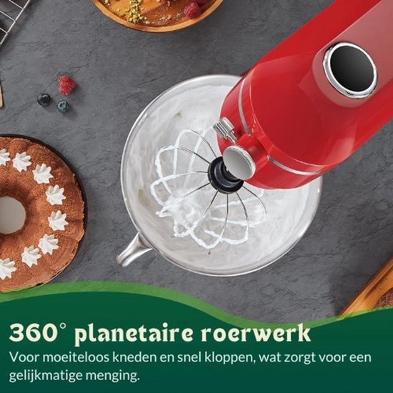 Mixer met mengkom - Keukenmachine - Keukenmixer - Deegmachine - Kneedmachine - Deegmixer - Mixer - Keukenmachine met mengkom - Mixer met kom - Mixer keukenmachine - Keukenmixer met mengkom - Keukenmixers - Keukenmachines - Keukenrobot - App — afbeelding 3