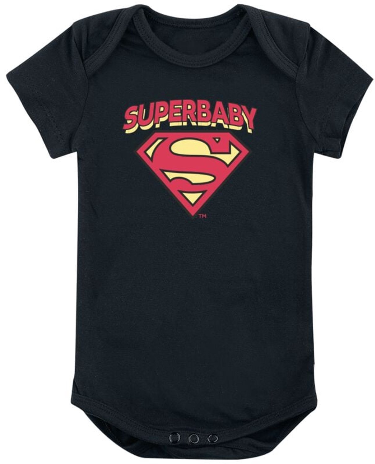Superman Superbaby Unisex Body - zwart - 62/68