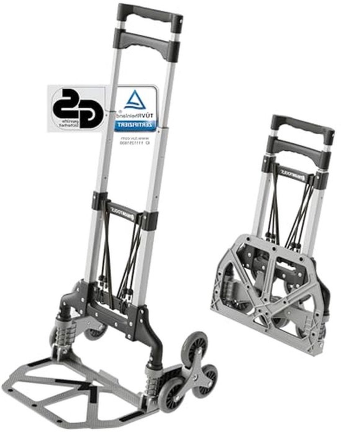 Aluminium steekwagen - Praktisch transportmiddel - Zware spullen verplaatsen - Extra lange handgreep - 110 cm handgreep - Aluminium