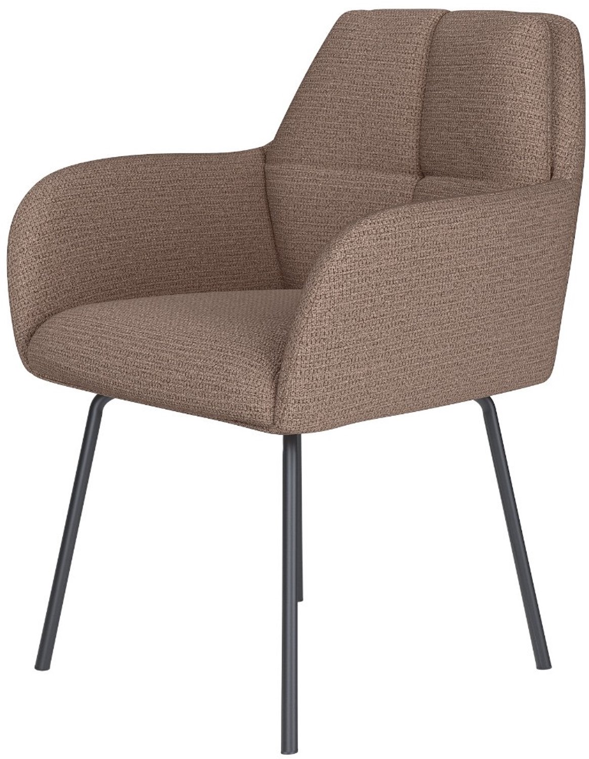 Puur Dannie eetkamerstoel metaal - taupe