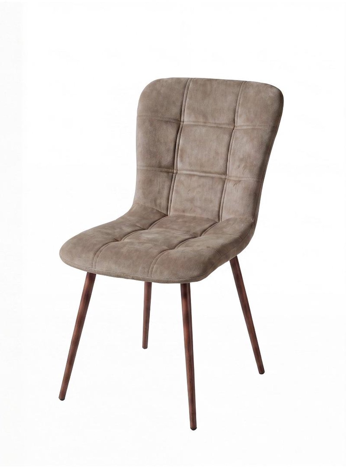 Svea Nadia eetkamerstoelen velvet - woodlook/bruin