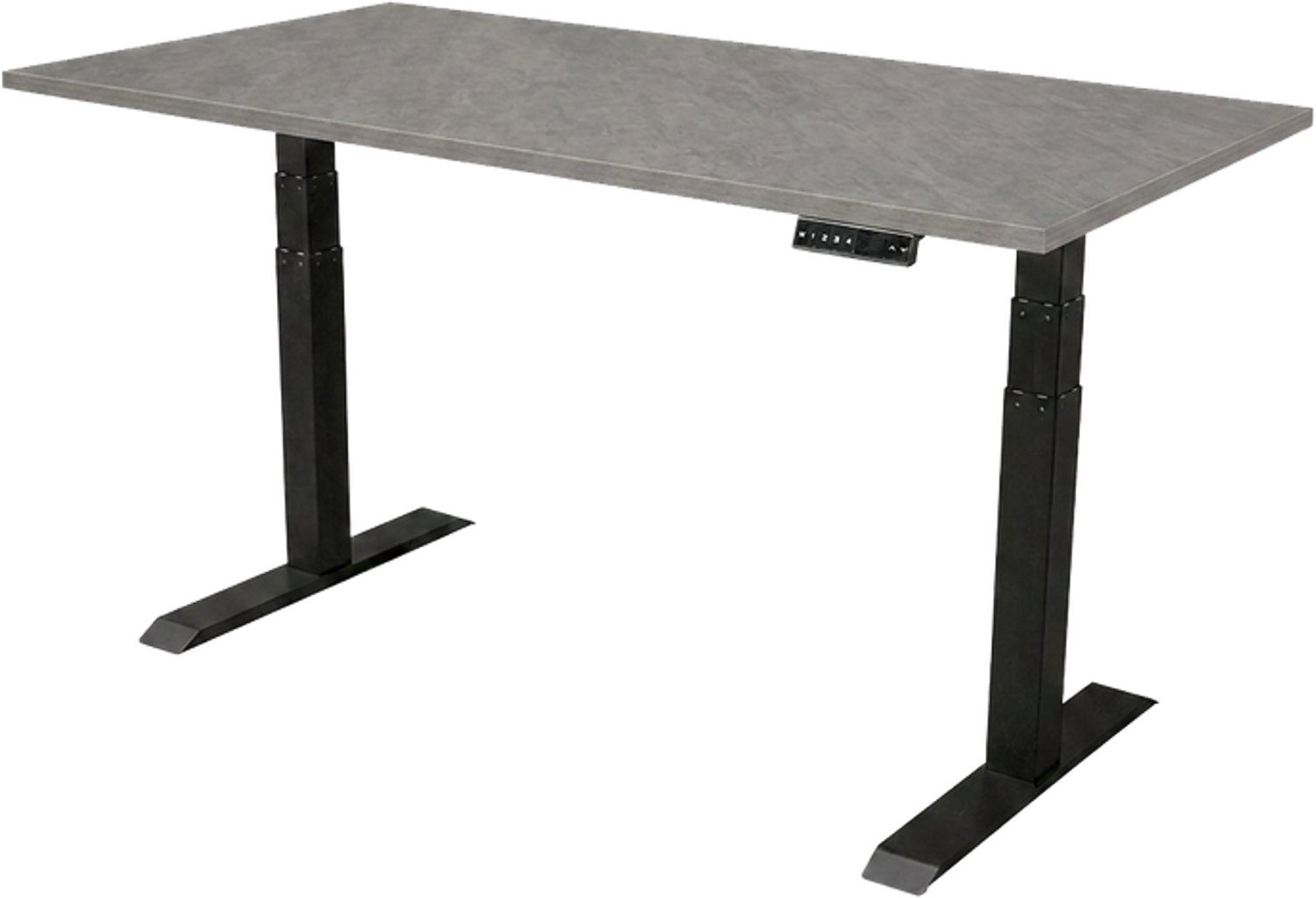 Sedero Elektrisch verstelbaar bureau - 160x80 cm - Dual motor - Zwart / Betonlook