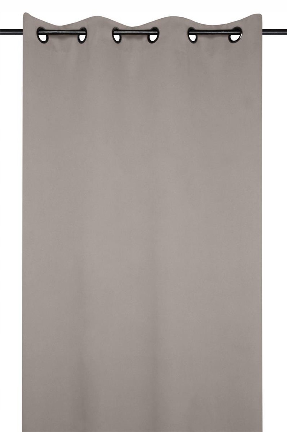 Verduisterende Gordijn 135x250 cm met Ring Gemaakt Beige Polyester