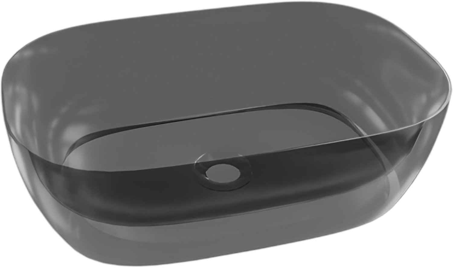 LAVITA opbouw wastafel Queen 50x34x16 cm zwart