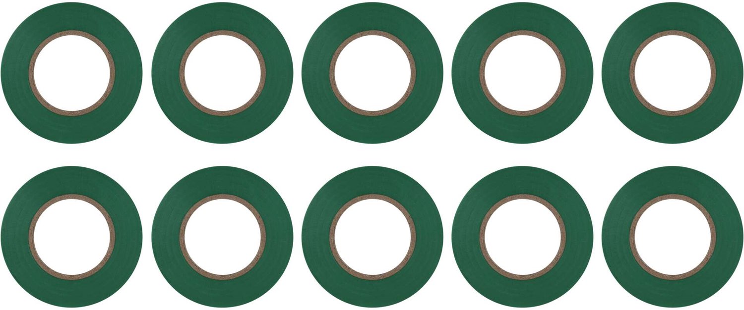 EMOS PVC-isolatietape 19 mm / 20 m, groen, 10 stuks, F61929