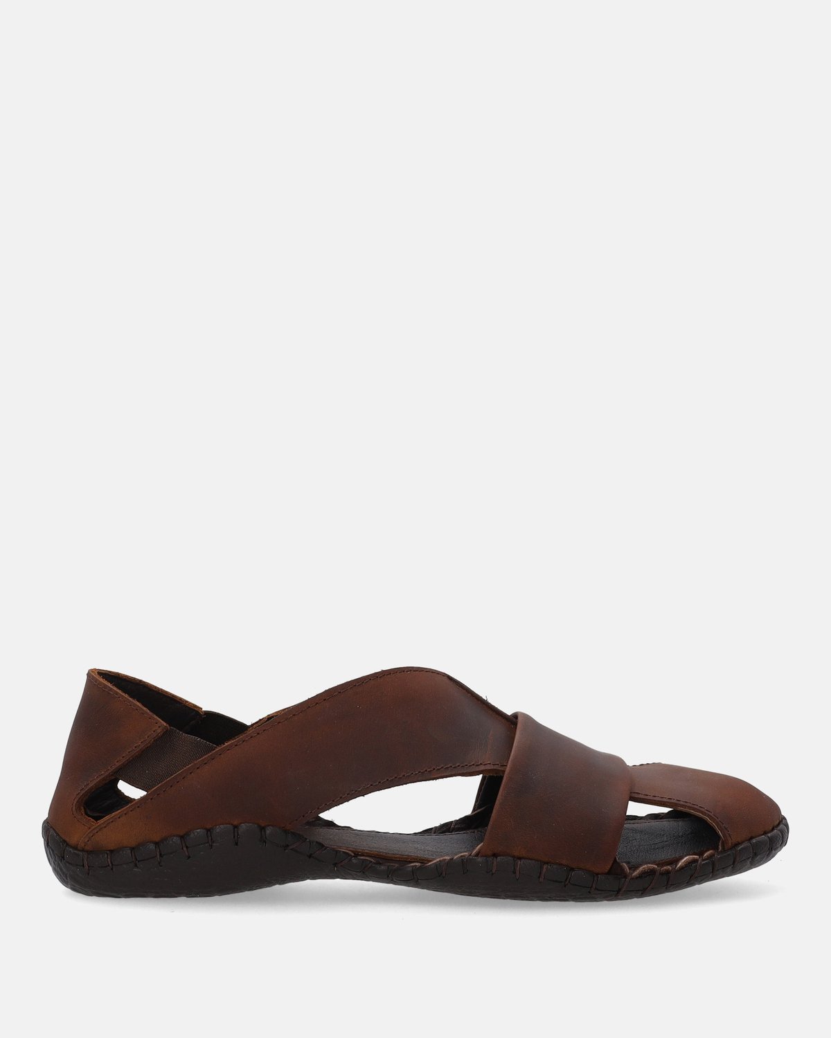 Venezia Heren Nubuck Sandalen Bruin