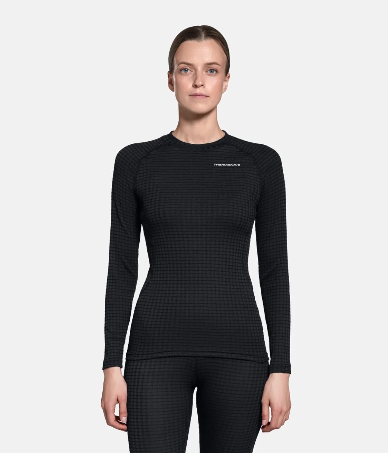 Thermowave MerinoX thermoshirt lange mouw - Dames - Zwart - maat S