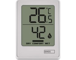 EMOS Digitale thermometer met vochtmeter, draadloze sensor, E0345