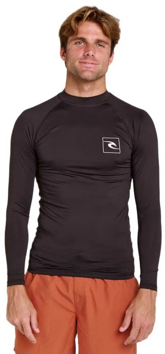 Rip Curl Streamline Upf Rash Guard Met Lange Mouwen Man Zwart