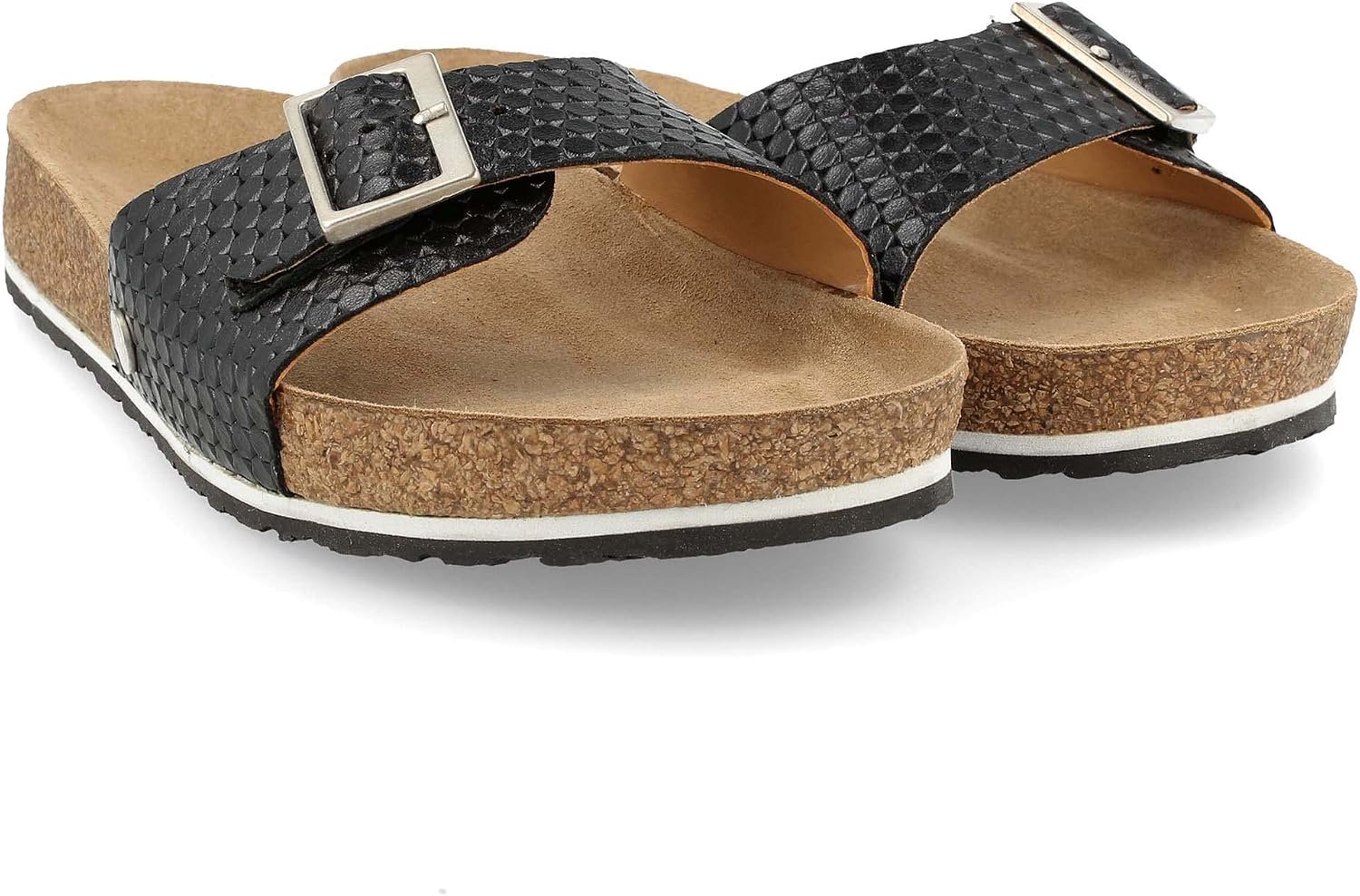 Haflinger Organic Gina Leren Mules Comfort & Stijl Zwart