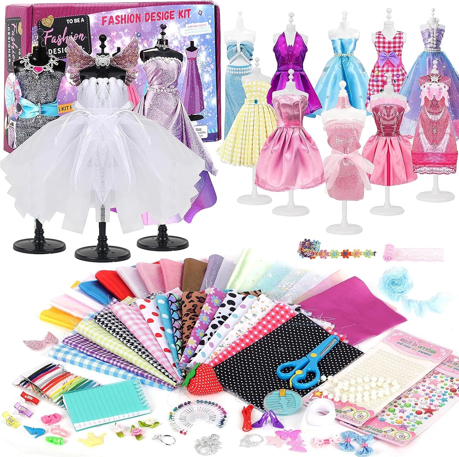 Fashion Design Kit - Multicolor - 1000+ pcs - Creatieve Modeontwerp Set voor Kinderen