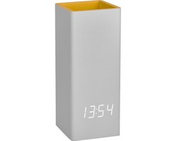 TFA Clocco Desk Digitale Wekker met Pennenhouder & Thermometer - Grijs