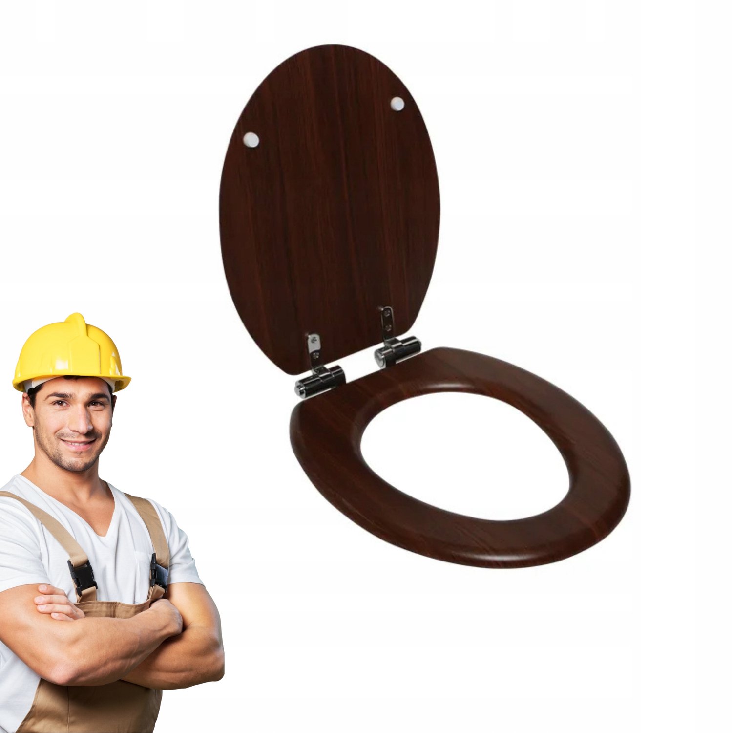 Sensea Purity Toiletzitting Donker Walnoot - FSC Hout