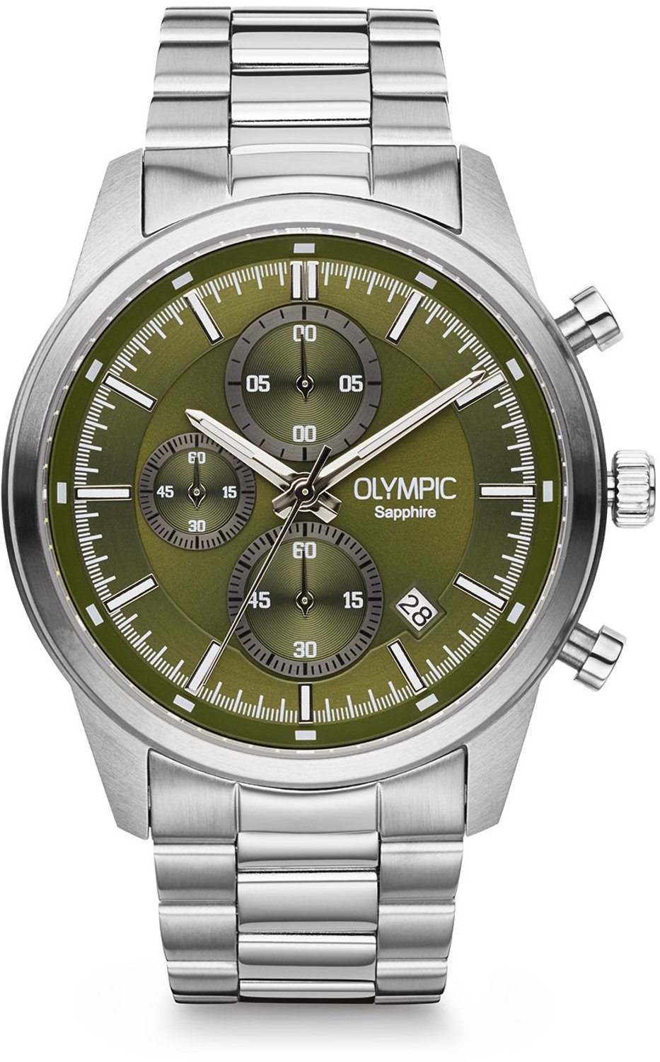 Olympic OL1HSS001 Coast Heren Horloge Zilverkleurig