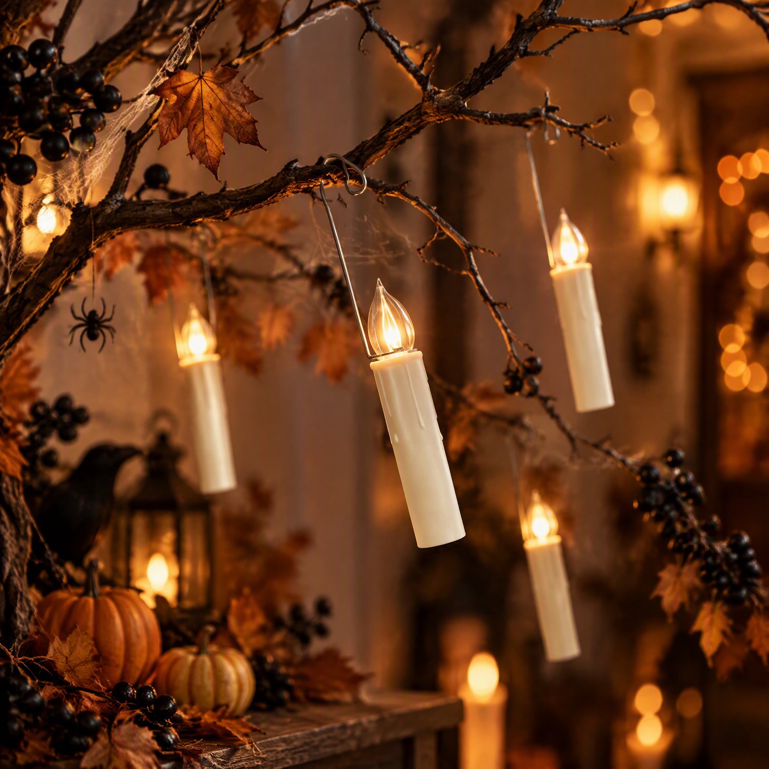 Aufun LED Kerstboomkaarsen - 40 Stuks - Warm Wit - Knipperende Timer en Dimbaar Licht - met Afstandsbediening - voor Kerstmis, Kerstbomen en Feesten.