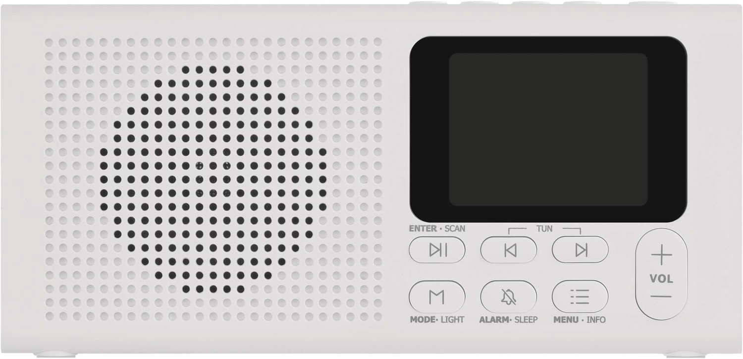 EMOS Draagbare radio met Bluetooth, DAB / DAB+ / FM, wit, E0091