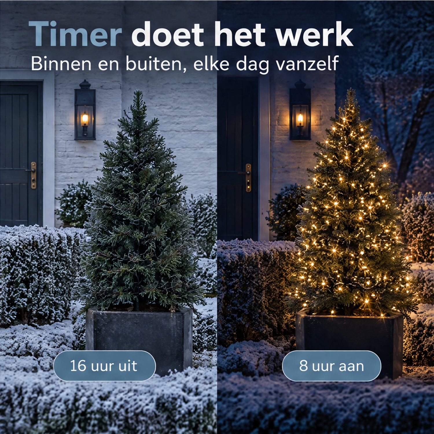 Cheqo® Kerstverlichting Twinkle 960 LED - 15 Meter - Warm Wit - Kerstboomverlichting - Kerstlampjes - Lichtsnoer - Feestverlichting - voor Binnen en Buiten - Sfeerverlichting met Timer - Lichtslinger - Fairy Lights - Kerstdecoratie – foto 6