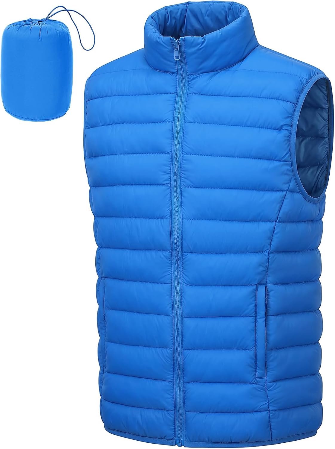 Lichtgewicht Bodywarmer Heren Gewatteerd Opbergbaar