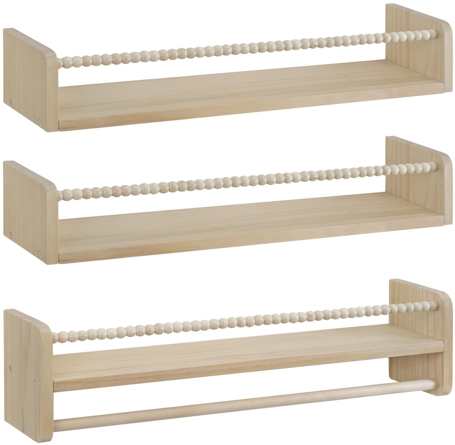 Wandrek kinderen - 3-delig - 60 cm - Naturel