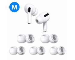 Oordopjes Voor AirPods Pro - 5 Paar - M - Ear Tips Vervanging Voor AirPods Pro - Voor AirPods Pro Gen 1 en 2 - Wit