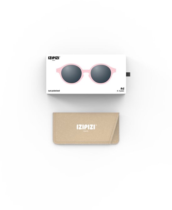 Izipizi Zonnebril Baby - Model D - 0-3 jaar - Pastel Pink van Izipizi — afbeelding 4