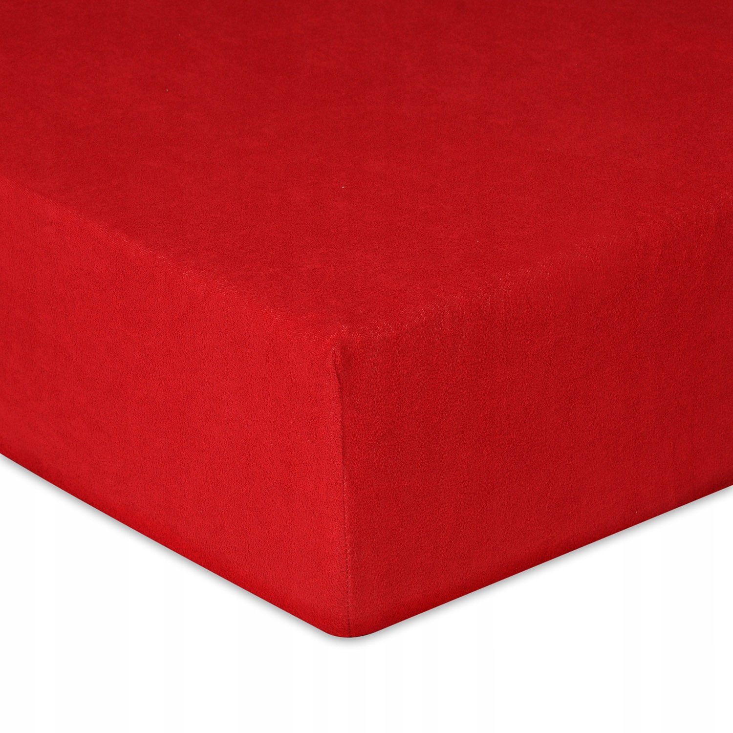 Fitted Frotté Hoeslaken Premium Rood 110/120x190/200 cm