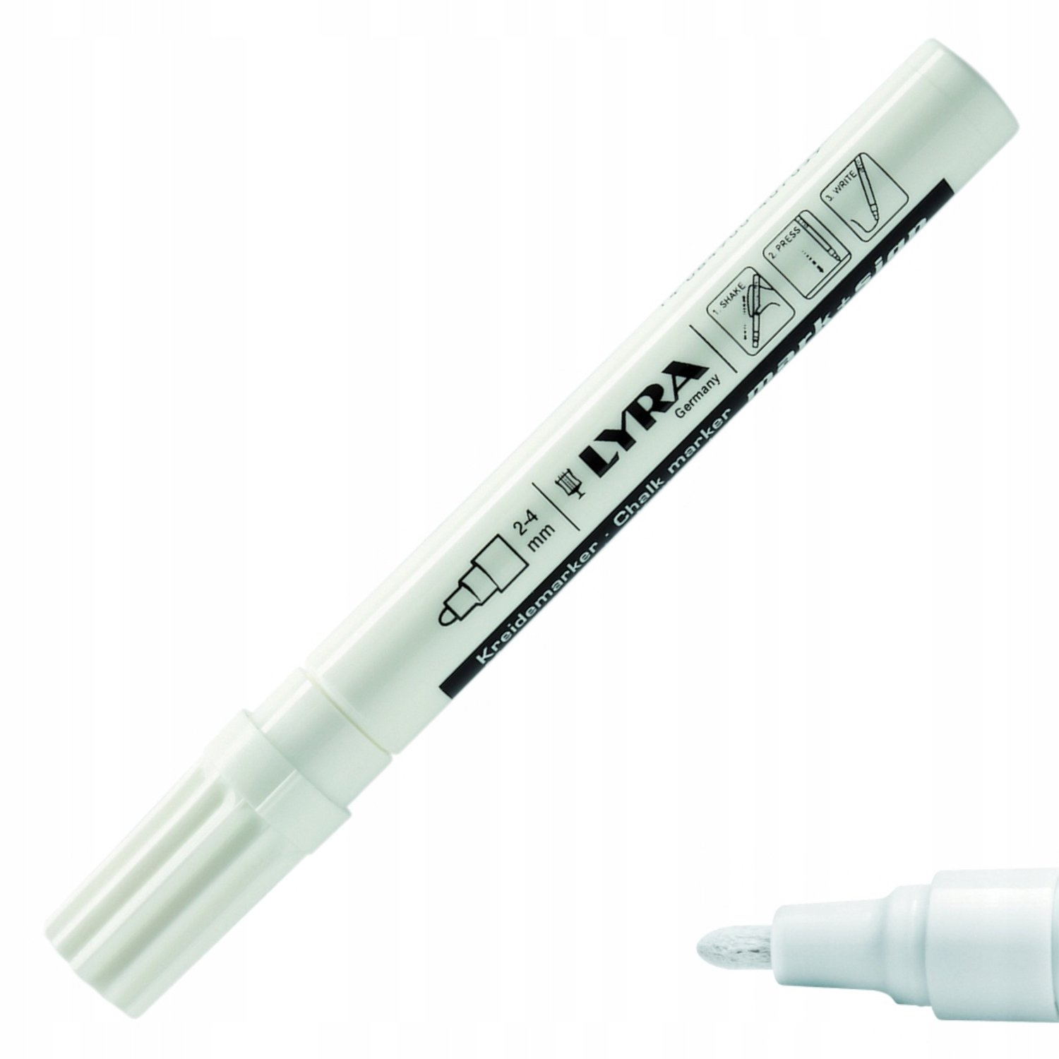Lyra 4410001 Krijtstift - 2-4 mm - Wit