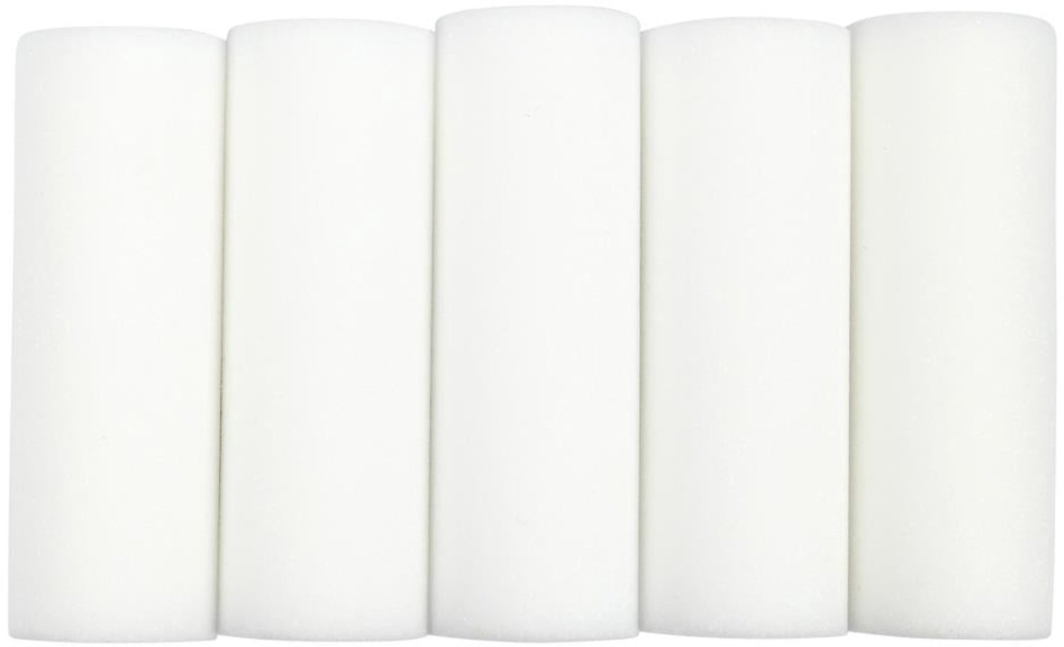 Foam Lakrollers - 10,5 cm - 5 stuks - Rechte Top - Voor Water- en Terpentinebasis