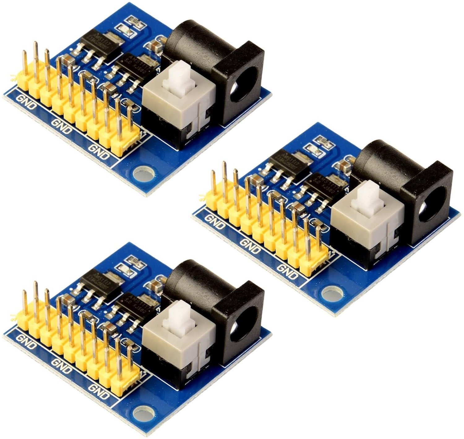 Multi-Output Breadboard Voedingsadapter 12V naar 3.3V 5V - Voeding Module voor Arduino (3PCS)