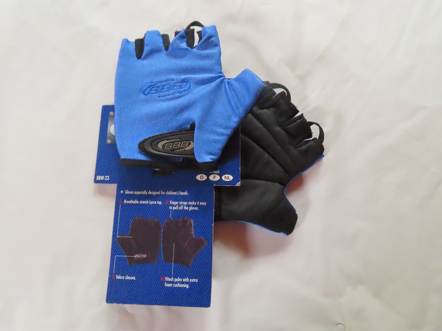 BBB - Kinderhandschoenen - Koers - Zomer - XL - Blauw Royal